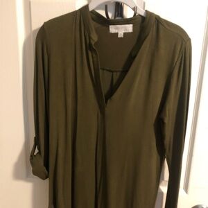 Olive & Oak Green 3/4 Sleeve Relaxed Blouse